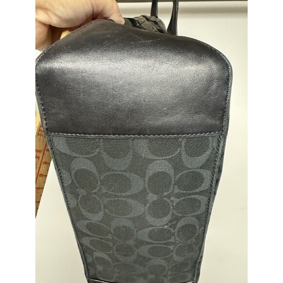Coach Gallery Womens Tote Bag In Signature Canvas Graphite Black - Picture 5 of 10